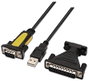 NANO CABLE Conversor USB a Serie con Adaptador DB25, 1.8m